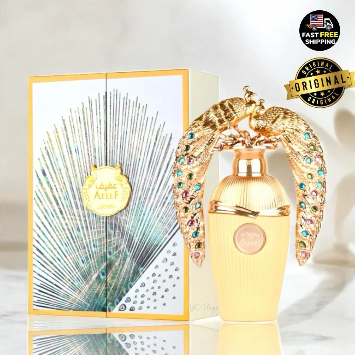 Lattafa Afeef Perfume Unisex Eau de Parfum Spray 3.4oz 100ml Made In U.a.e
