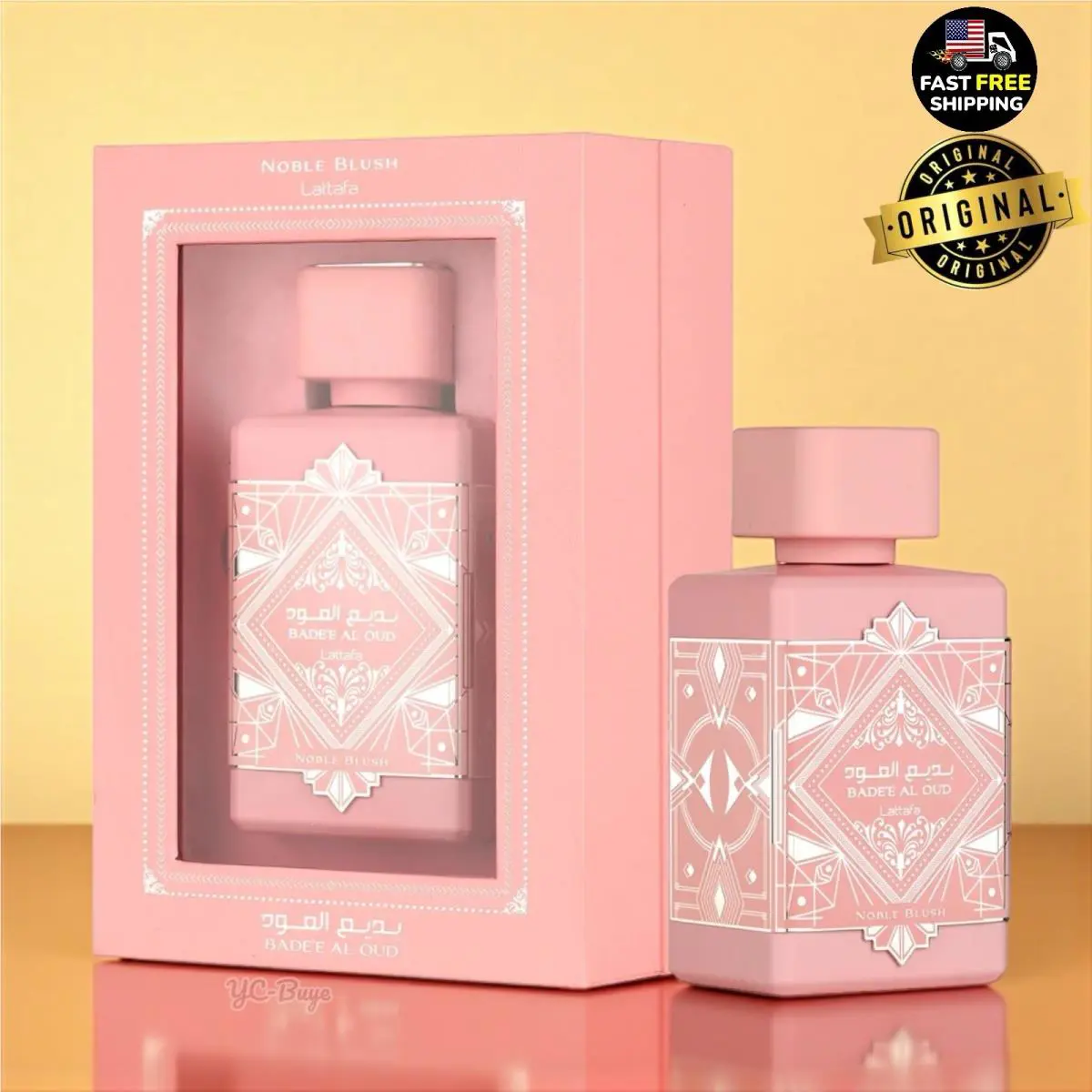 Badee al Oud Noble Blush Parfum By Lattafa 100ml Made In U.a.e