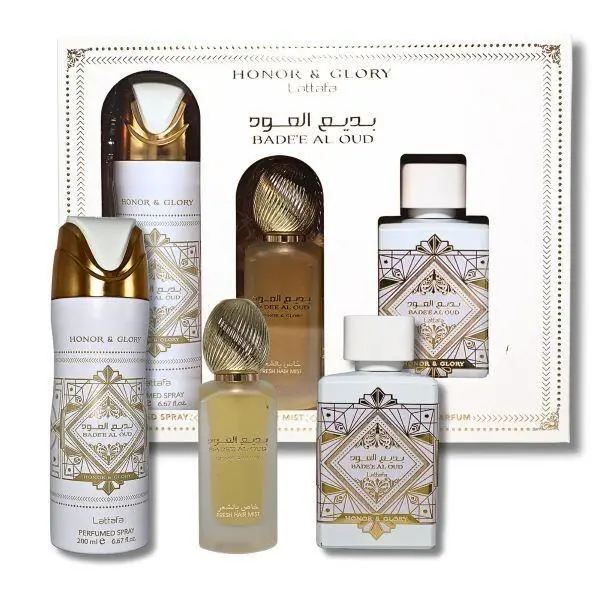 Lattafa Bade`e Al Oud Honor Glory 3pc Set Edp Unisex