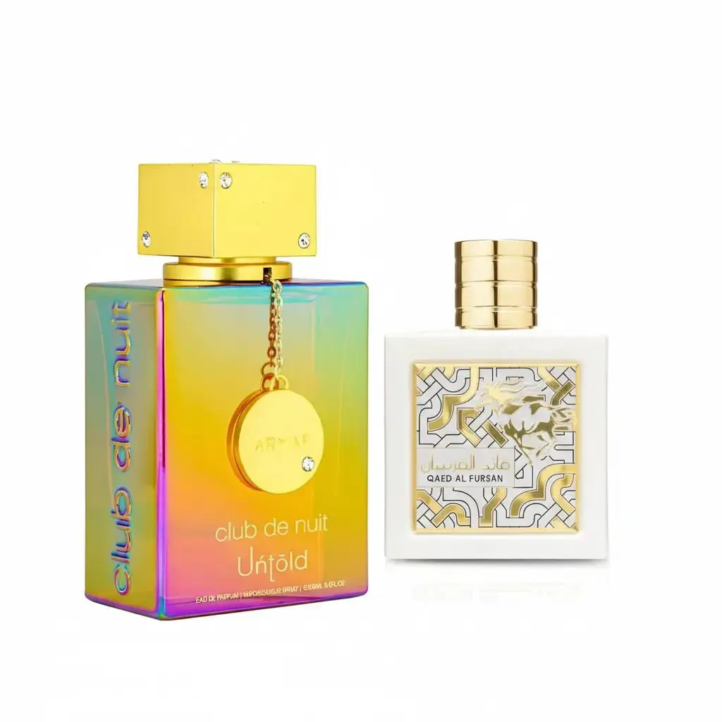 Club De Nuit Untold by Armaf Qaed Al Fursan Unlimited by Lattafa Edp 3.6 3.4 oz