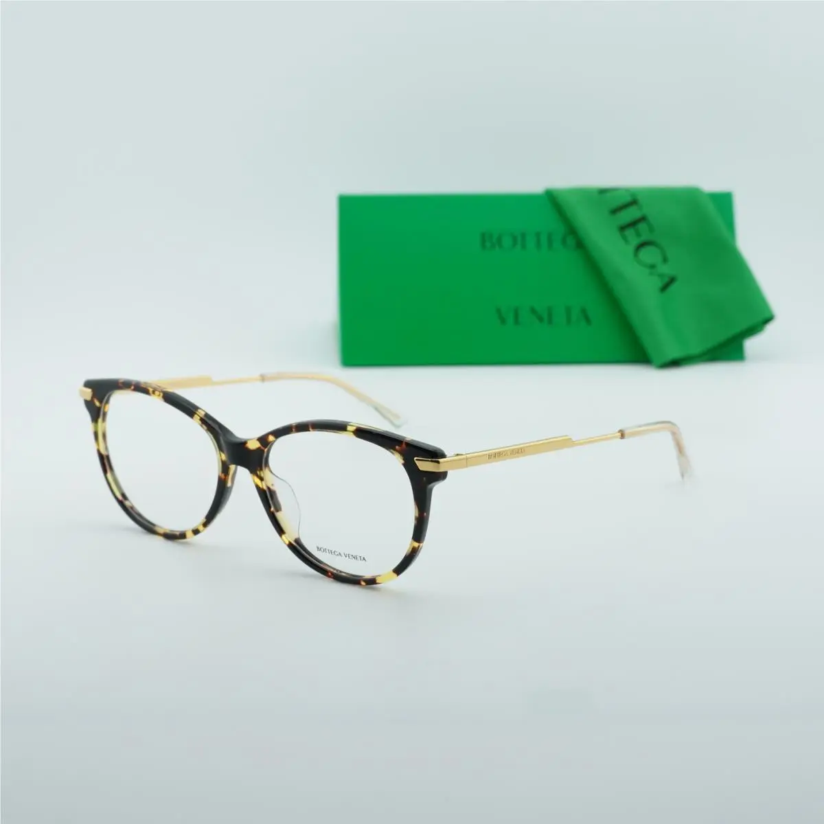 Bottega Veneta BV1039O 002 Havana/gold 53mm Eyeglasses