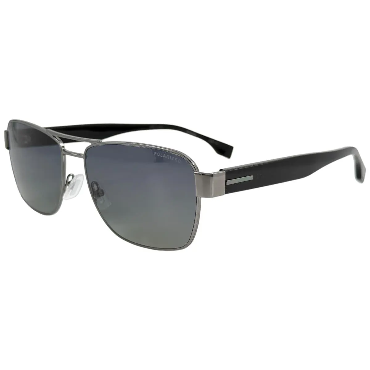 Hugo Boss 1441S Mens Metal Sunglass 0ANSWJ Black Ruthenium 60-16 Polarized Gray