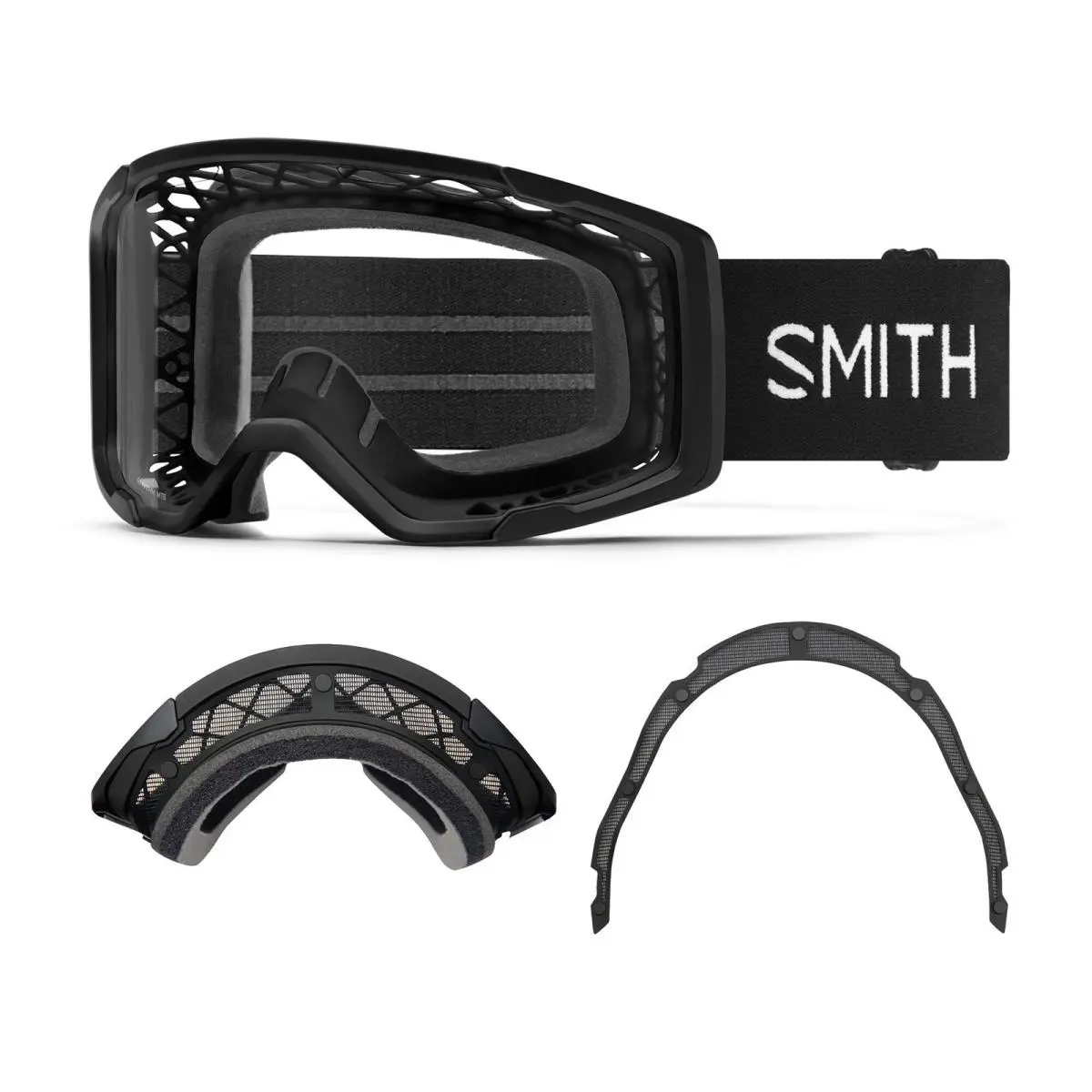 Smith Rhythm Mtb / Bike Goggles Black Clear Lens + Dirt Screen