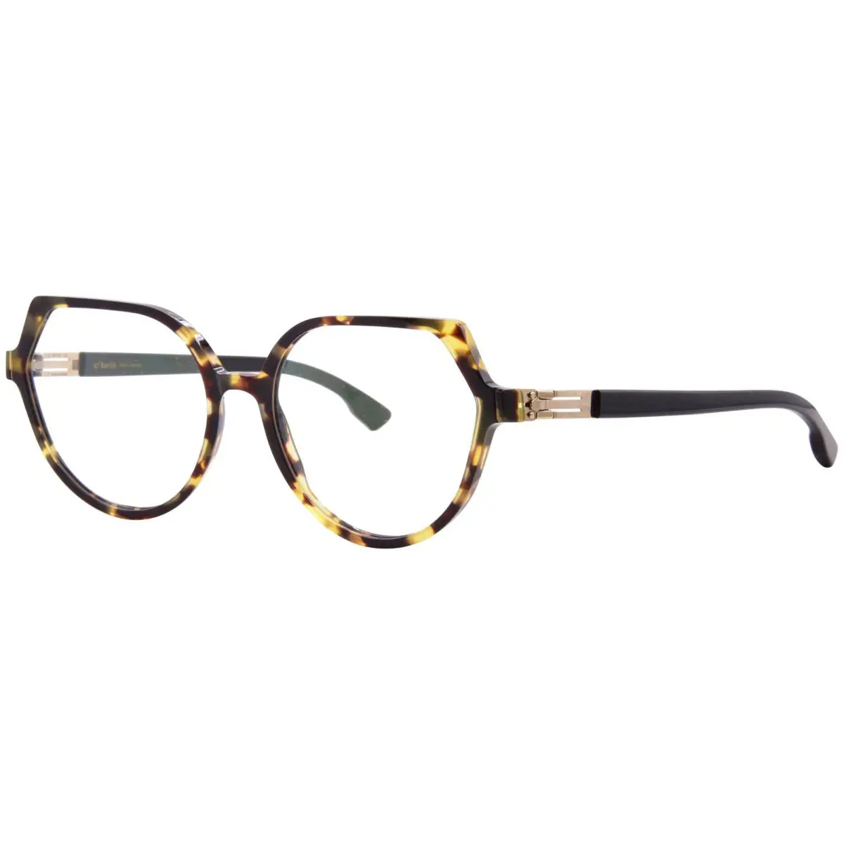 Ic Berlin Florence Eyeglasses Frame Women`s Ecohoney Full Rim Cat Eye 52mm - Frame: Yellow