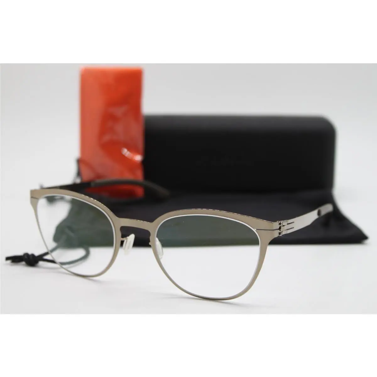 IC Berlin Leona R. Shiny Bronze Warm Grey Eyeglasses Wcase 49-22