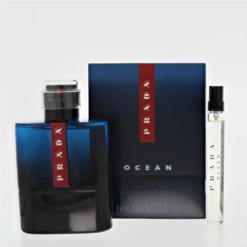 Luna Rossa Ocean by Prada Gift Set For Men 2 Piece Set For Men: 3.3 Oz Eau De