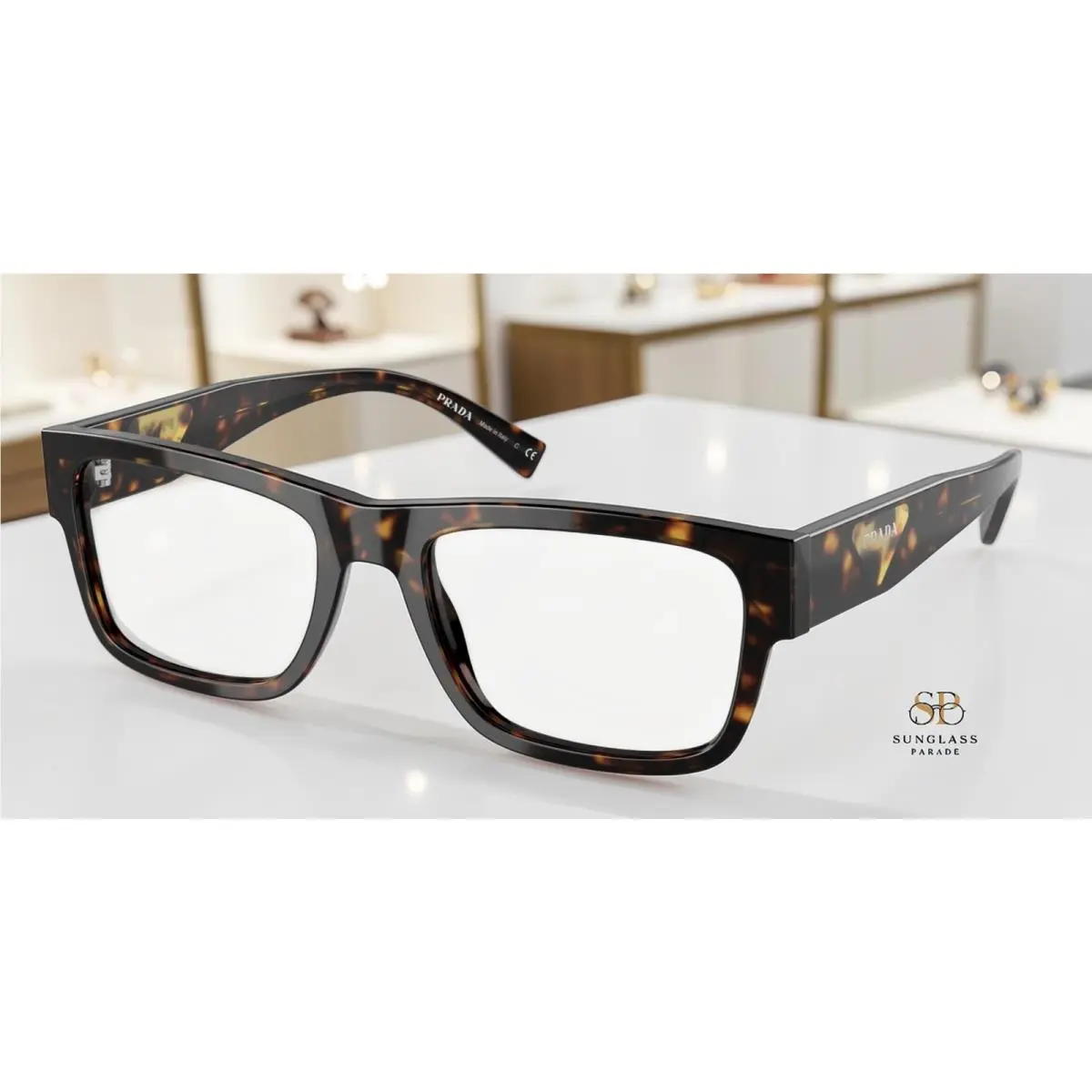 Prada PR 15YV 2AU1O1 Havana Demo Lens 54 mm Men`s Eyeglasses