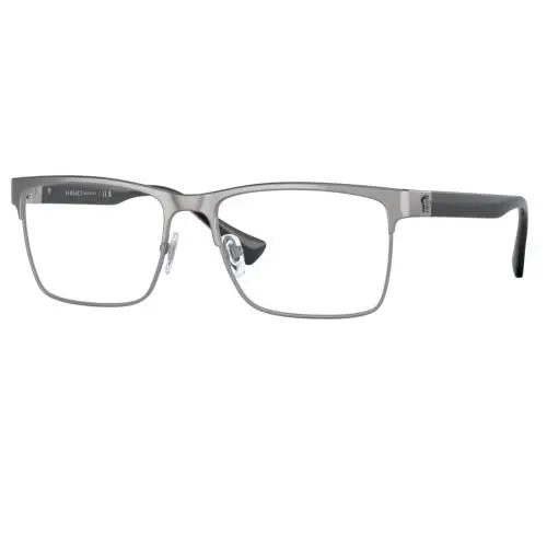 Versace Demo Rectangular Men`s Eyeglasses VE1285 1262 56 Optical Frame