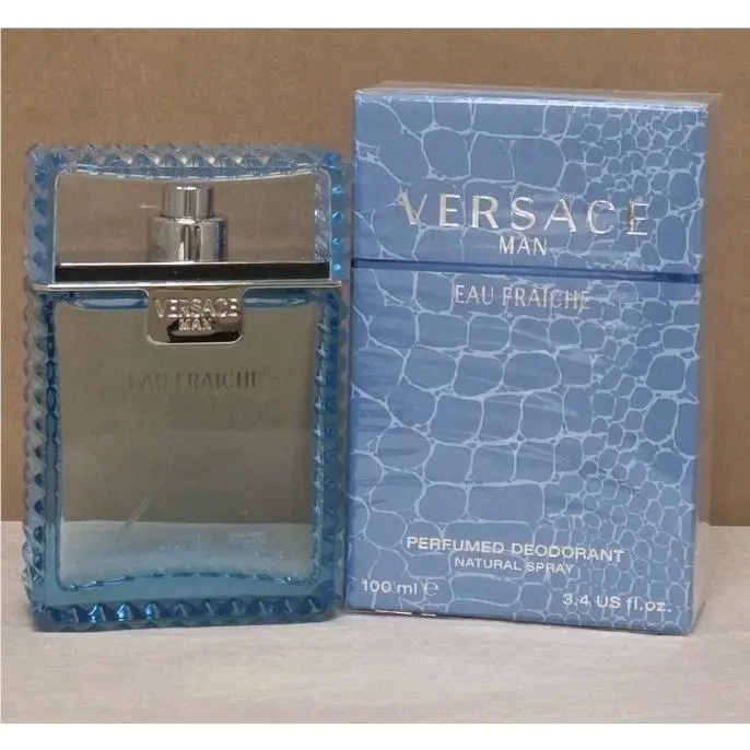 Versace Man Eau Fraiche For Men 100ML 3.4 Oz Deodorant Spray