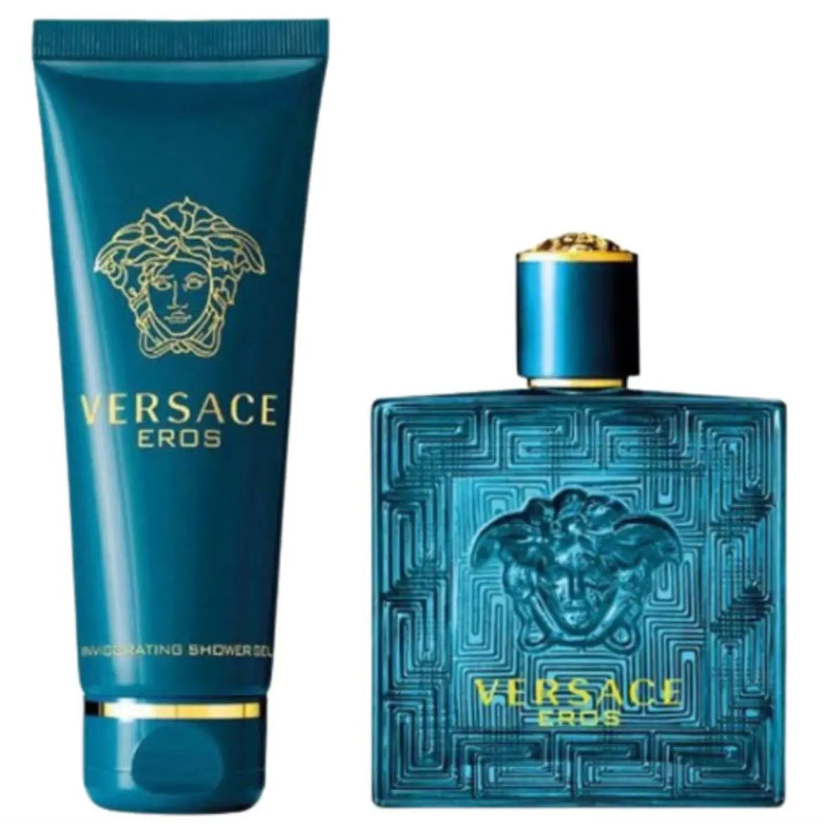 Versace Eros Men`s Travel Set 3.3 oz Edt Spray and 3.4 oz Shower Gel