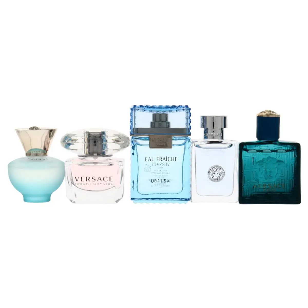 Versace Variety 5pc Gift Set Unisexdylan T.+bright C.+eau F.+pour H.+eros 5ml