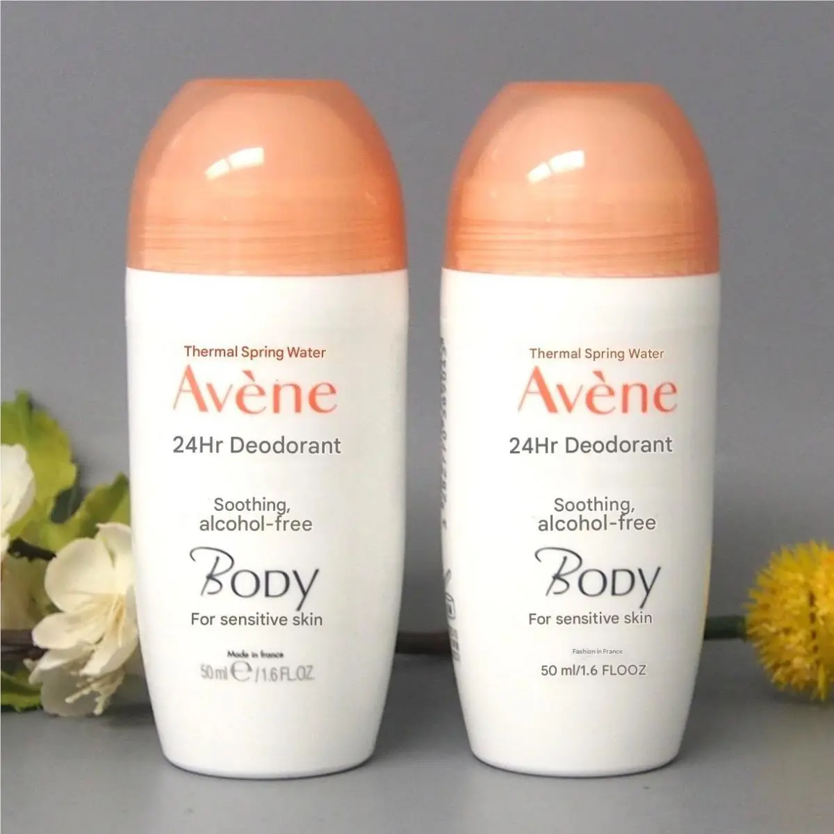 2 Pack - Avene Body 24H Roll-on Deodorant 50ml Exp 01/2028