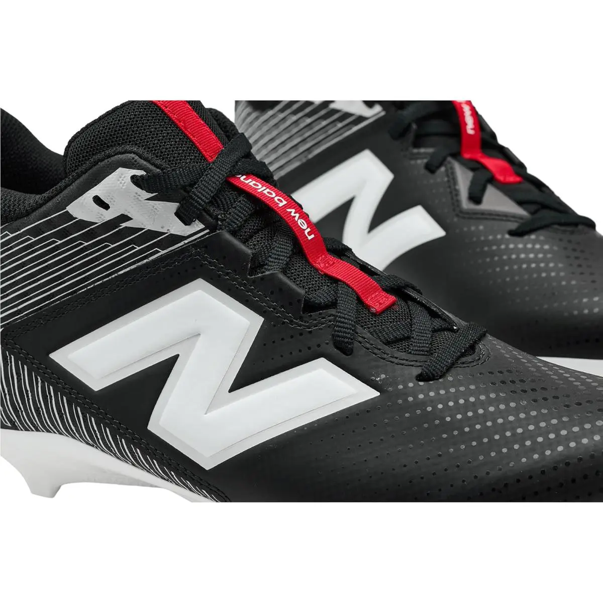New Balance shoes - Black/White/Team Red 4