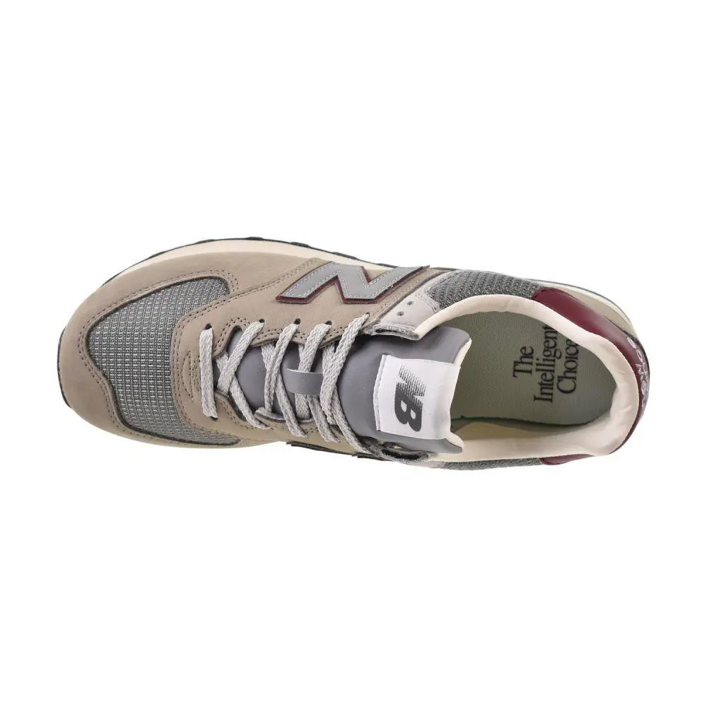 New Balance shoes - Arid Stone/Monarch Burgundy 3