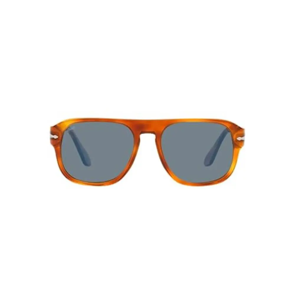 PO3310S Aviator Sunglasses Black/green Assorted Colors Lens Widths terra di siena/light blue by Persol