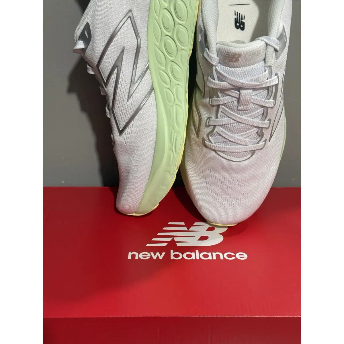 New Balance shoes - New Balance Fresh Foam 680 - W680RM8 - White/Reflection/Melon Water 12