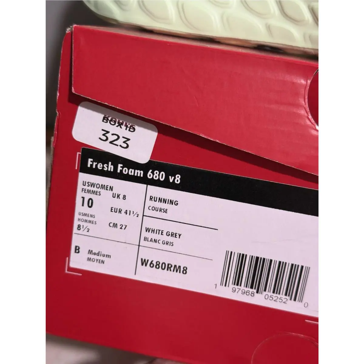 New Balance shoes - New Balance Fresh Foam 680 - W680RM8 - White/Reflection/Melon Water 18