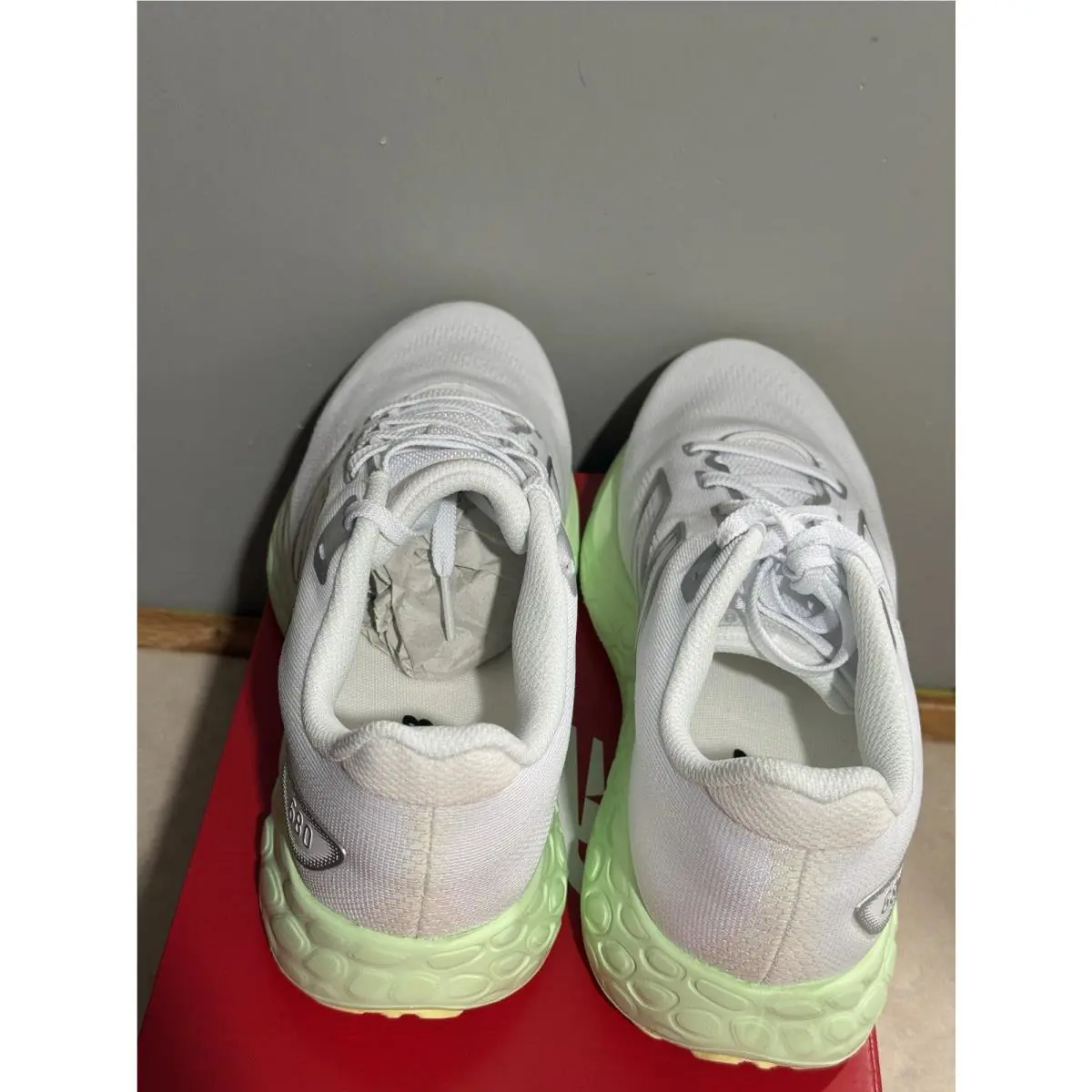 New Balance shoes - New Balance Fresh Foam 680 - W680RM8 - White/Reflection/Melon Water 4