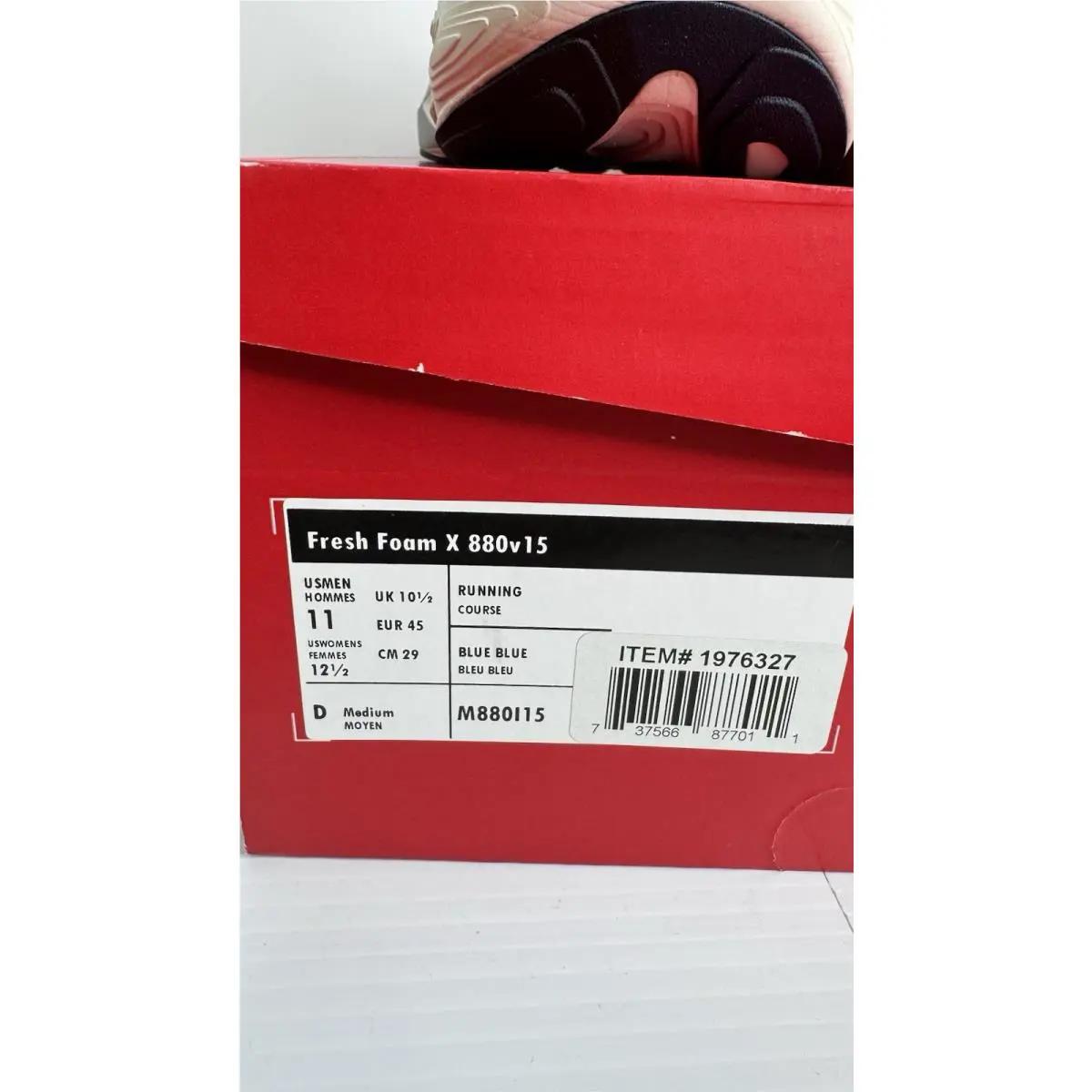 New Balance shoes - New Balance Fresh Foam X 880v15 M880I15 - M880I15 - Blue 10