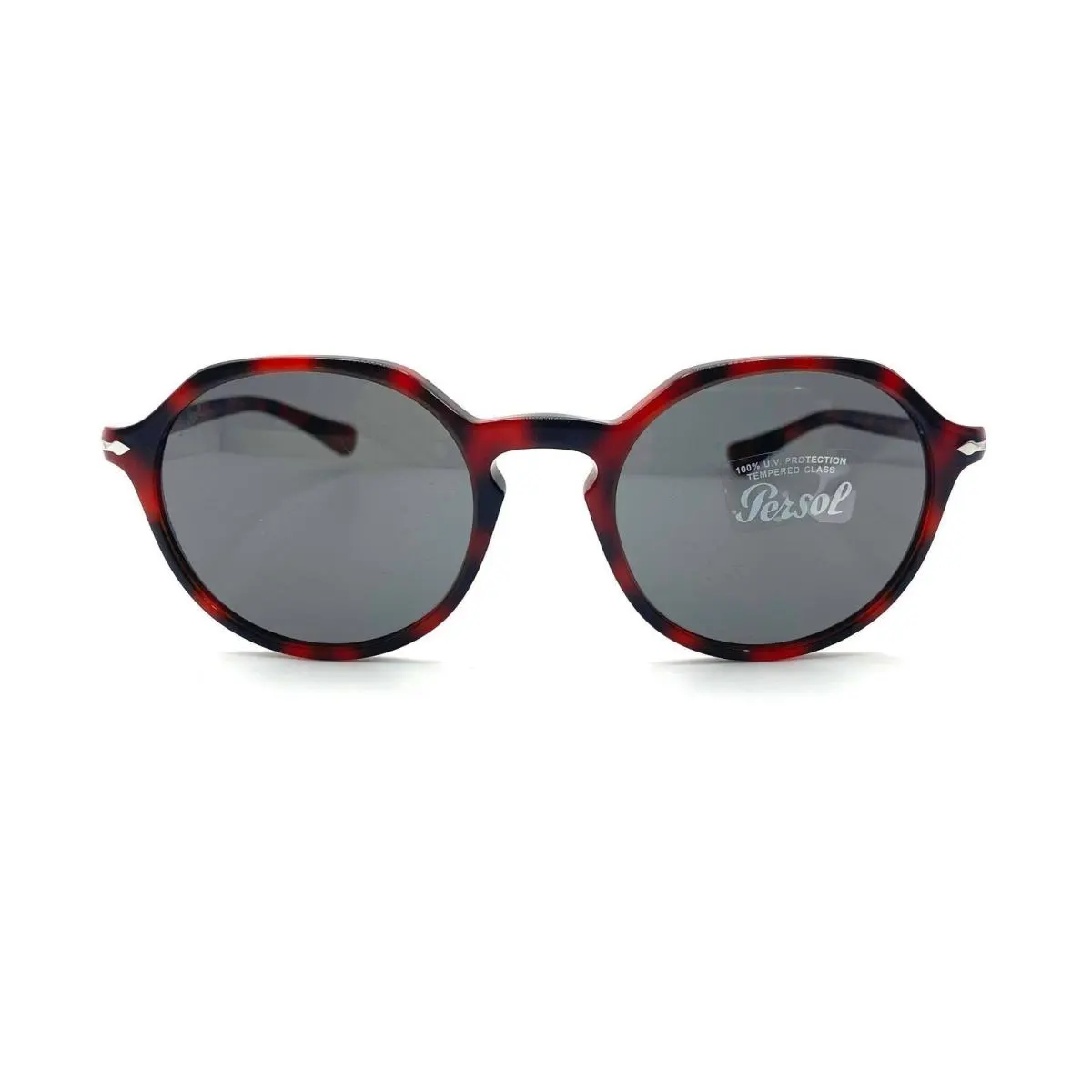 Persol PO3255S Sunglasses 1100/B1 Red/dark Grey Lens 51mm