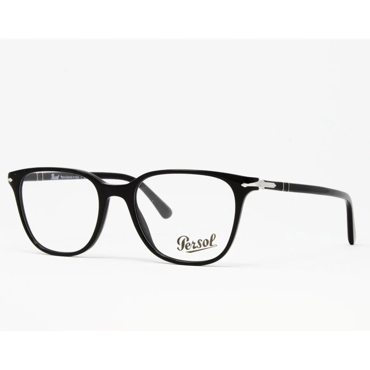Persol Men`s Eyeglasses Black Square Plastic Optical Frames 51mm PO3203V-95