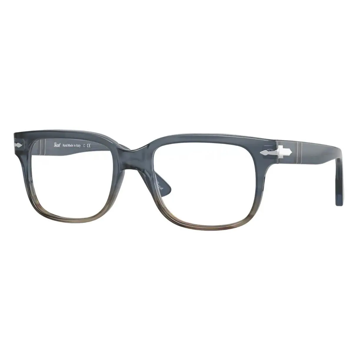Persol Men`s Eyeglasses PO3252V 1012 Grey Striped Green 50mm Square Optical