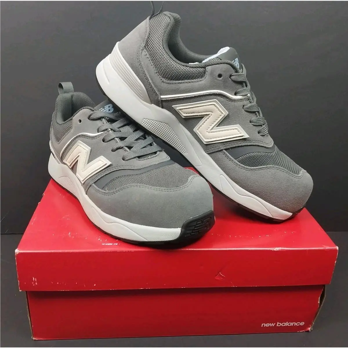 New Balance Women`s Elite Lite EH Composite Toe Work Shoes Magnet Blue 8.5 - Magnet Blue