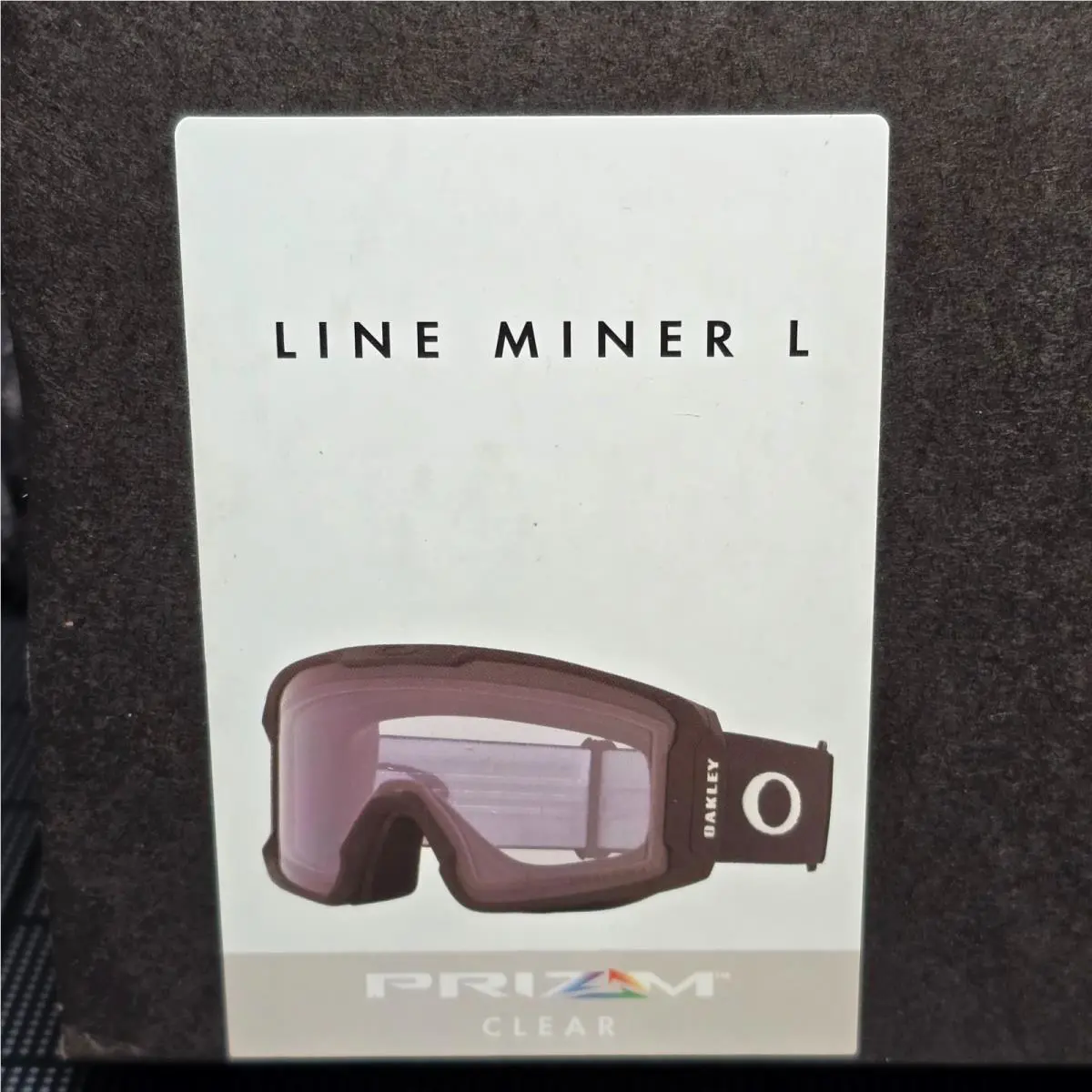 Oakley Line Miner L Snow Goggles Matte Black Frame with Prizm Persimmon Lens