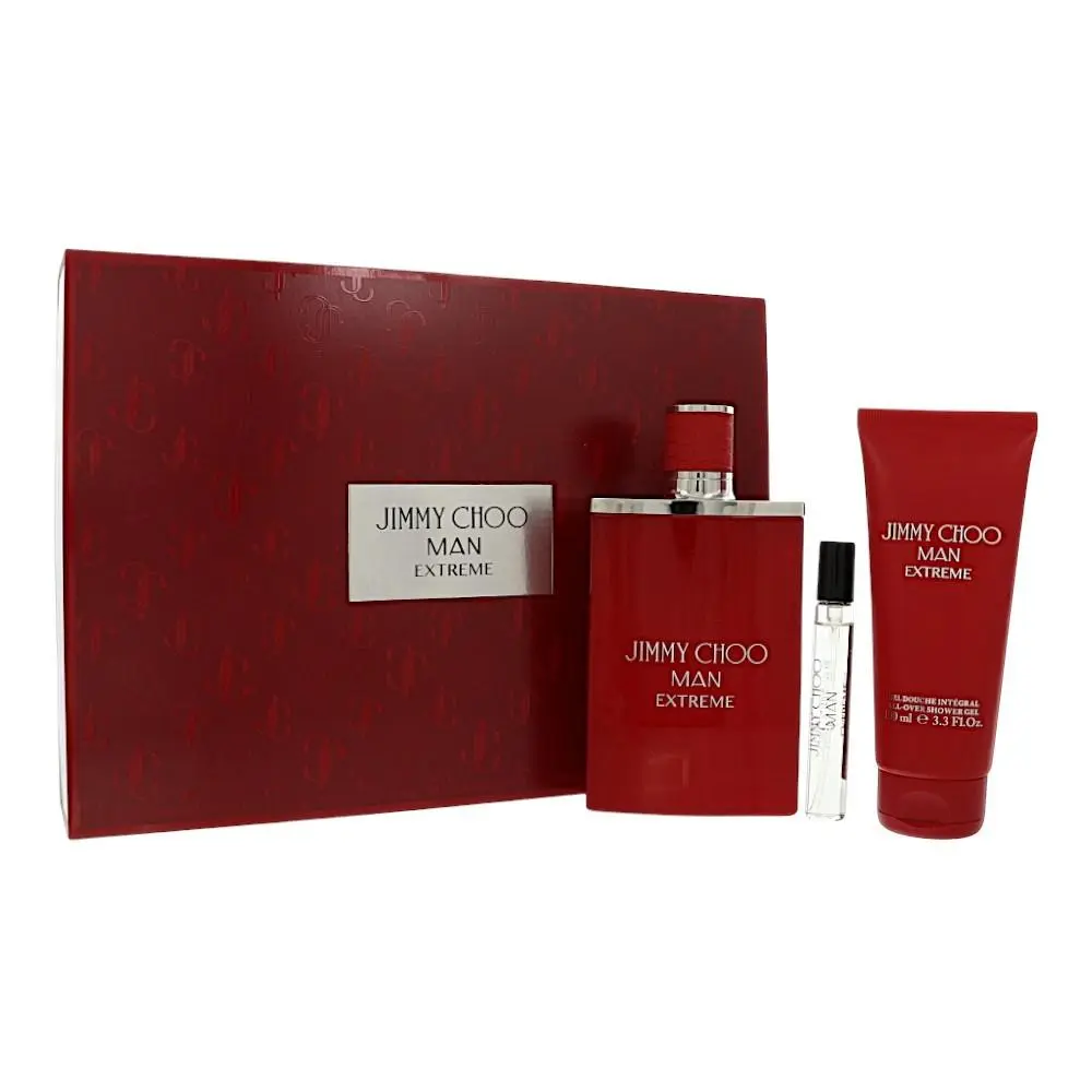Jimmy Choo Man Extreme by Jimmy Choo Gift Set For Men 3 Piece Set For Men: 3.3