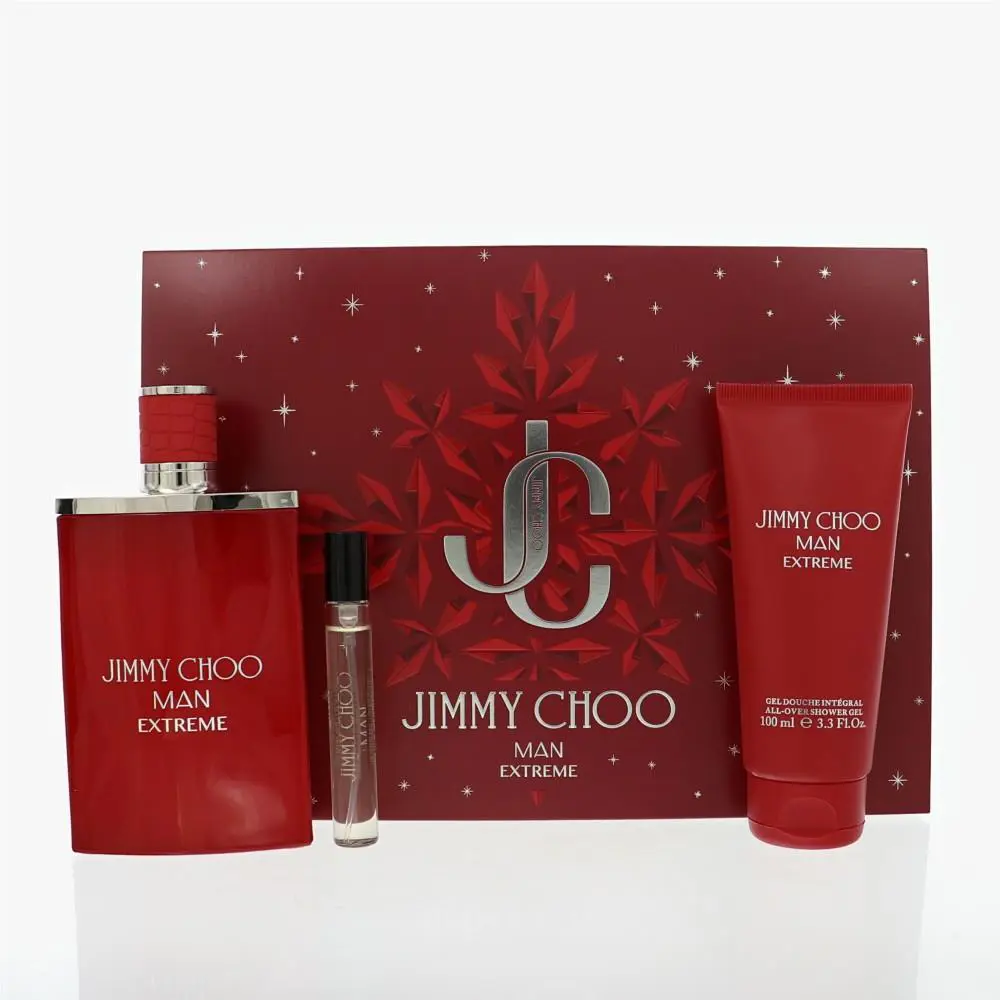 Jimmy Choo Man Extreme by Jimmy Choo Gift Set For Men 3 Piece Set For Men: 3.3