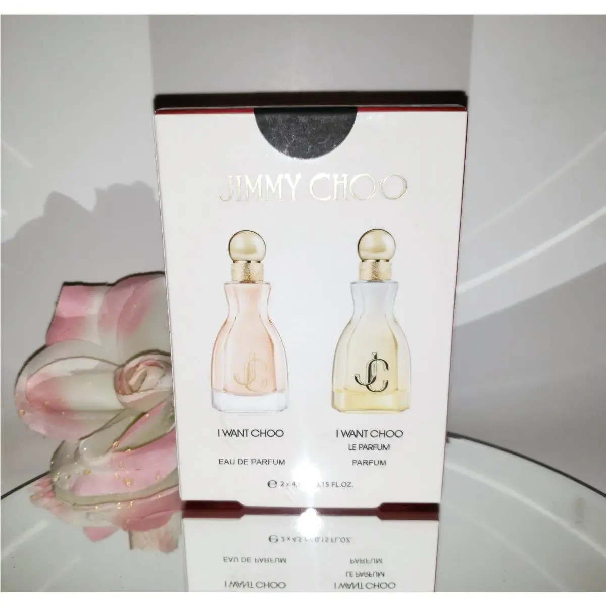Jimmy Choo I Want Choo Edp + Le Parfum 2 x 0.15oz Mini Travel Gift Set Duo