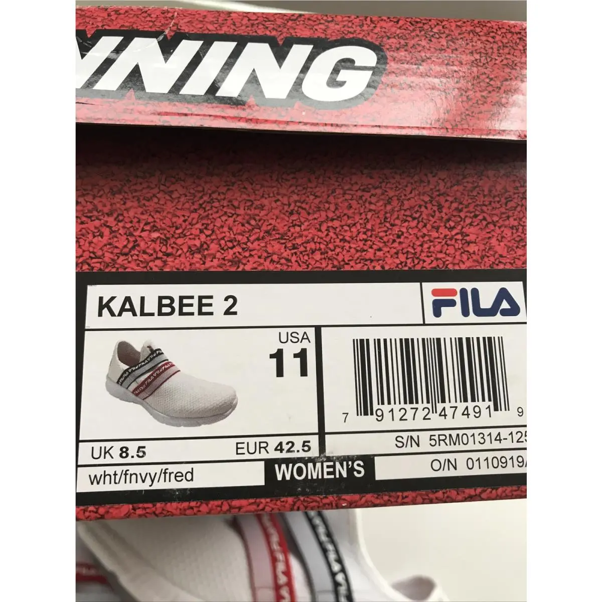 Fila shoes - Fila Kalbee 2 - Kalbee - 5RM01314-125 - White (UPC: 0791272474919) 6