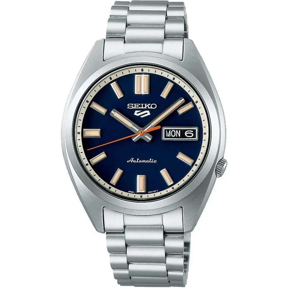 Seiko Men`s 5 Sports Snxs Automatic Navy Dial Watch - SRPK87K1