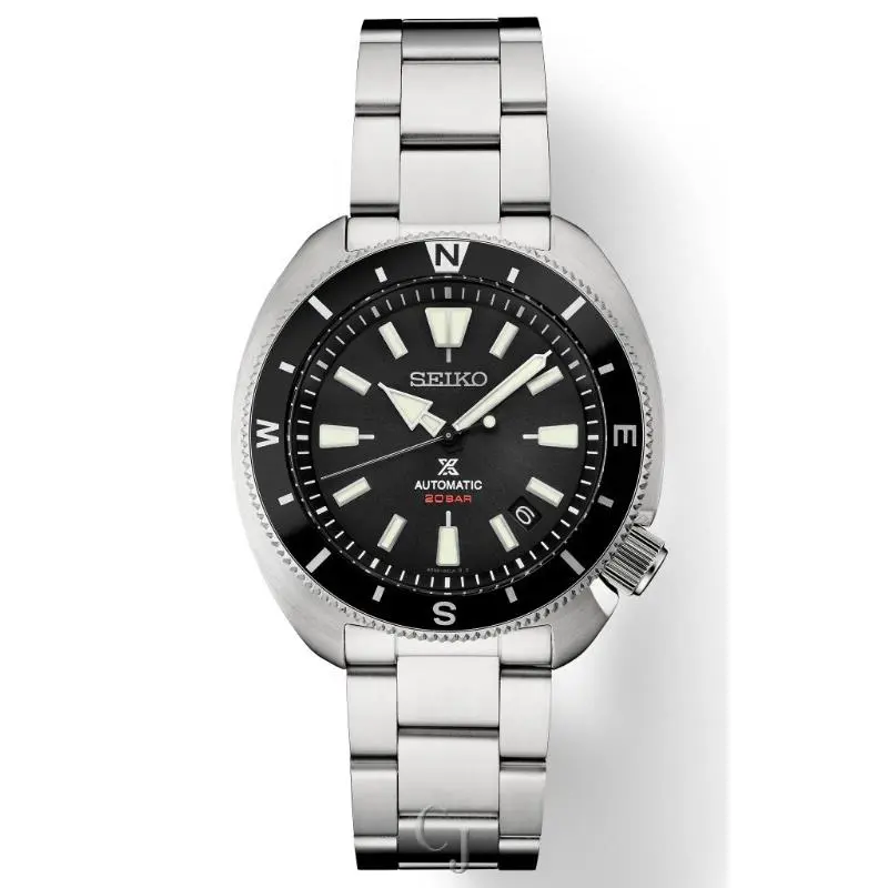 Seiko Prospex Black Sunray Dial SRPH17 - Dial: Black, Band: Silver, Bezel: Black
