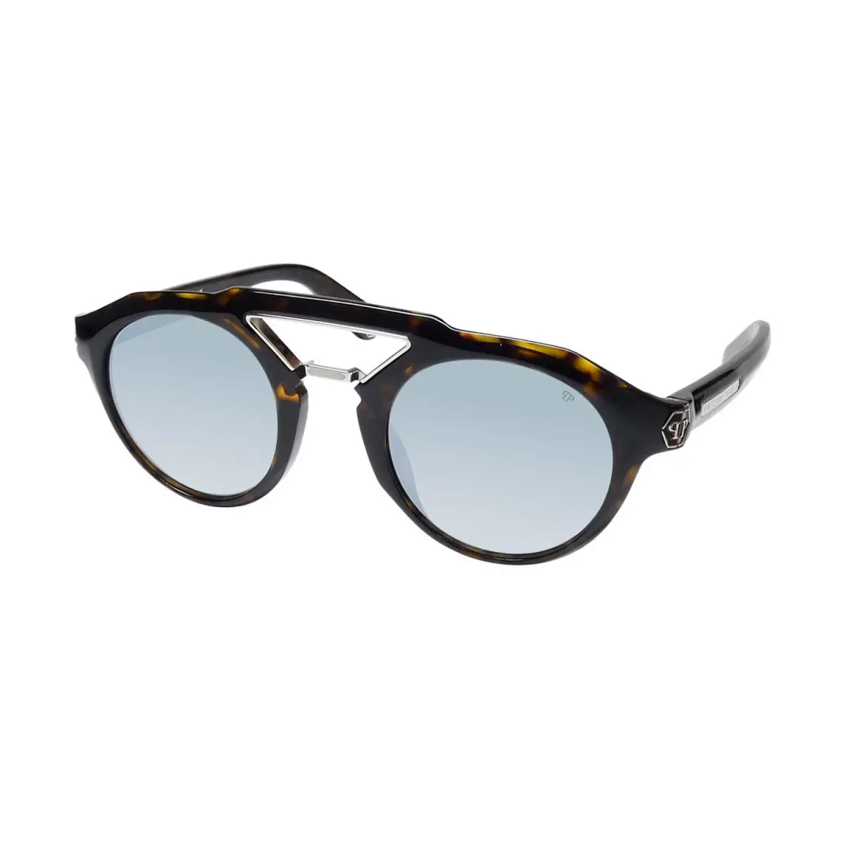 Philipp Plein SPP045 Plein Brave Shades Sunglasses 50-24-145 Round 0722X