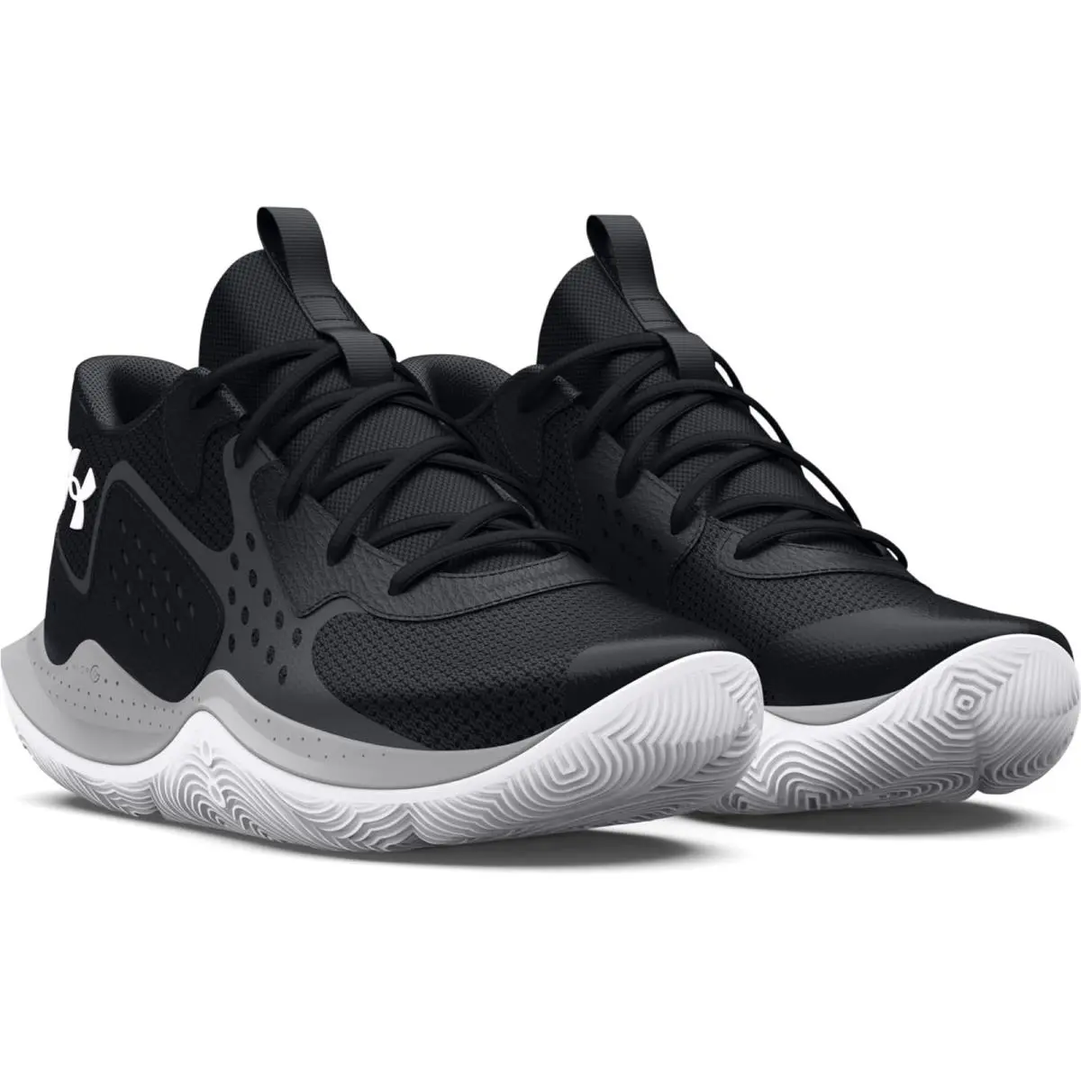 Children Unisex Shoes Under Armour Kids Jet `23 Basketball Shoe Big Kid - Black/Jet Gray/White