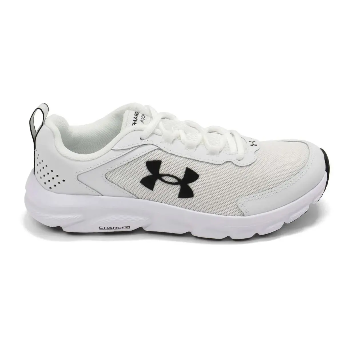 Under Armour Women’s Charged Assert 9 – White / Black – Sizes 8 10 - White