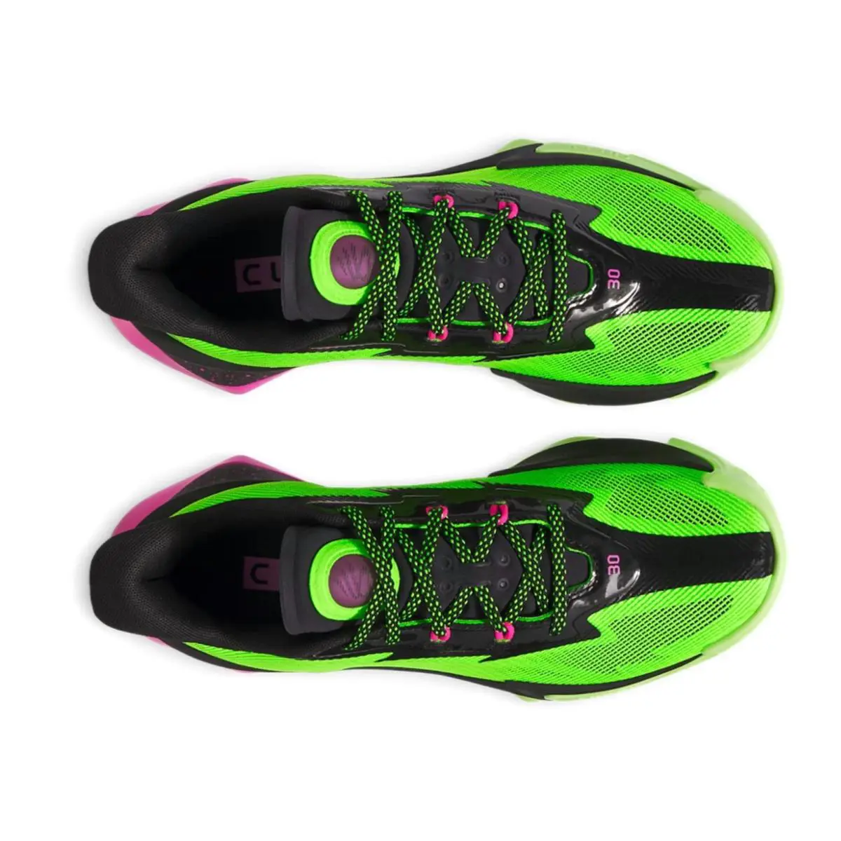Under Armour shoes - Under Armour Curry Series 7 - Green, Manufacturer: Hyper Green / Black / Rebel Pink 10
