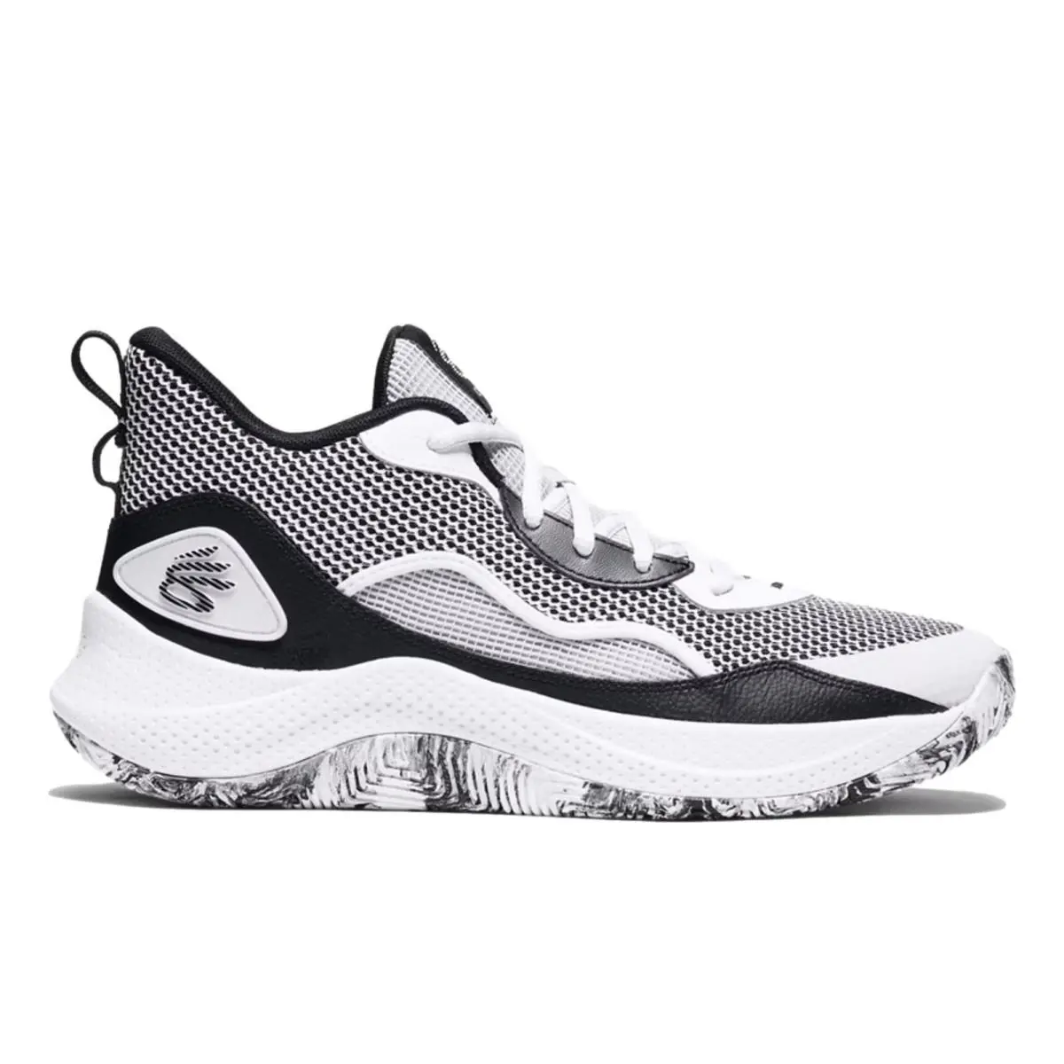 Under Armour Men`s UA Curry 3Z 24 Basketball Shoes White/black 3027626-101 - White