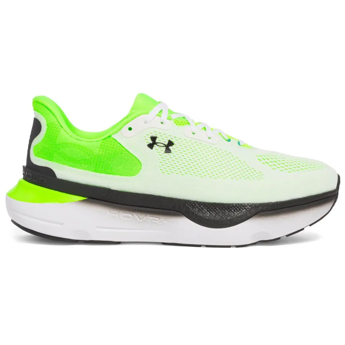 Under Armour Men’s Infinite Pro 2 Hovr Running Shoes Size 10.5 11.5 12 - White / Hyper Green / Black