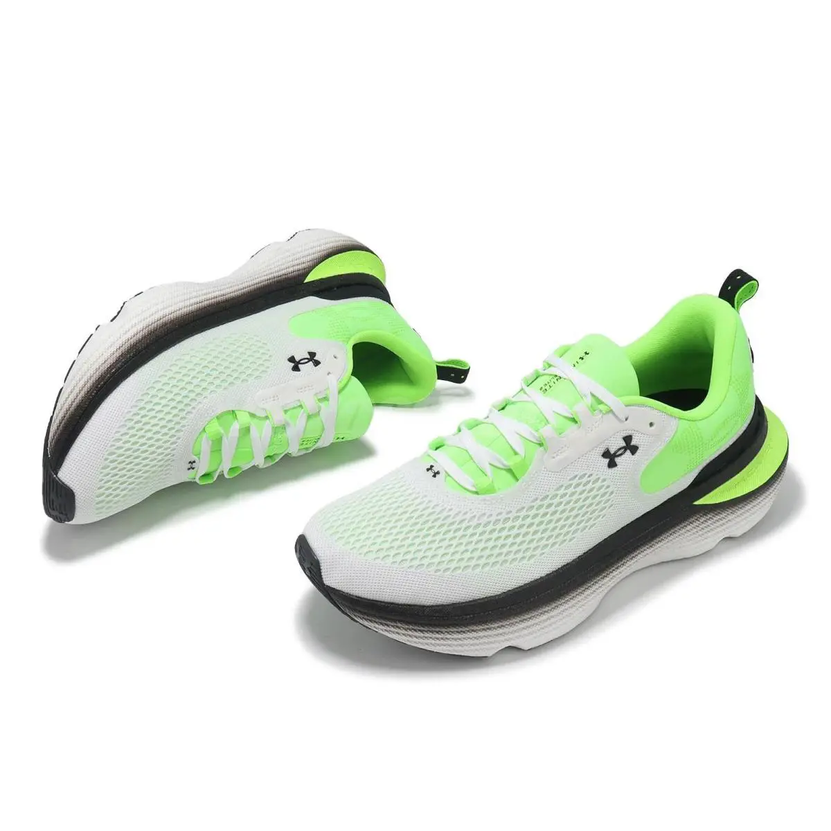 Under Armour shoes - Under Armour HOVR Infinite - HOVR Infinite - White / Hyper Green / Black 3