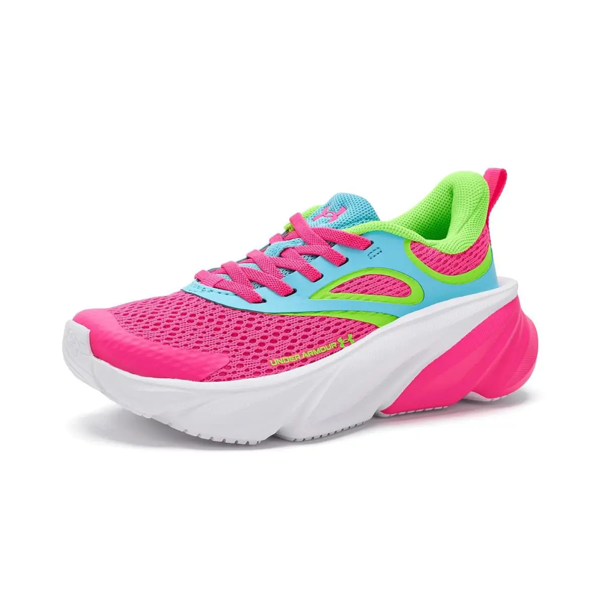 Under Armour shoes - Pink Rave/Fresco Blue/Hyper Green 6