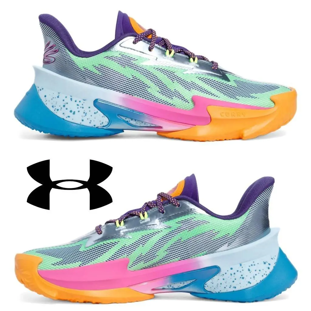 Under Armour Curry Series 7 Men`s Basketball Sneakers Running Sport Court Shoes - Blue, Manufacturer: Horizon Blue / Aero Pink / Stream