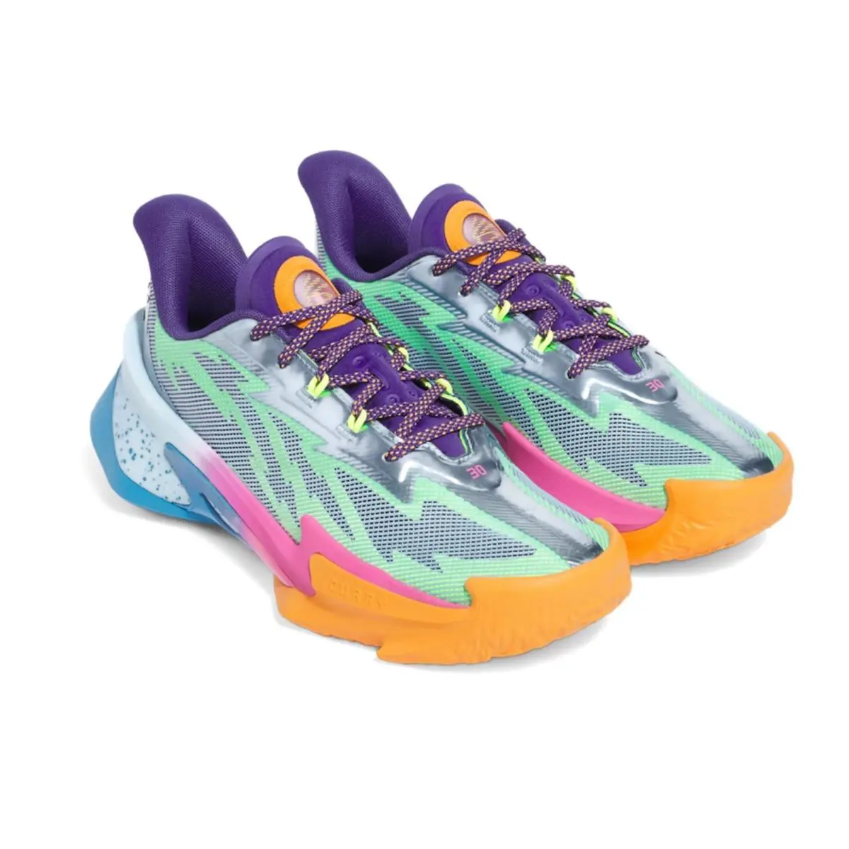 Under Armour shoes - Under Armour Curry Series 7 - Blue, Manufacturer: Horizon Blue / Aero Pink / Stream 8