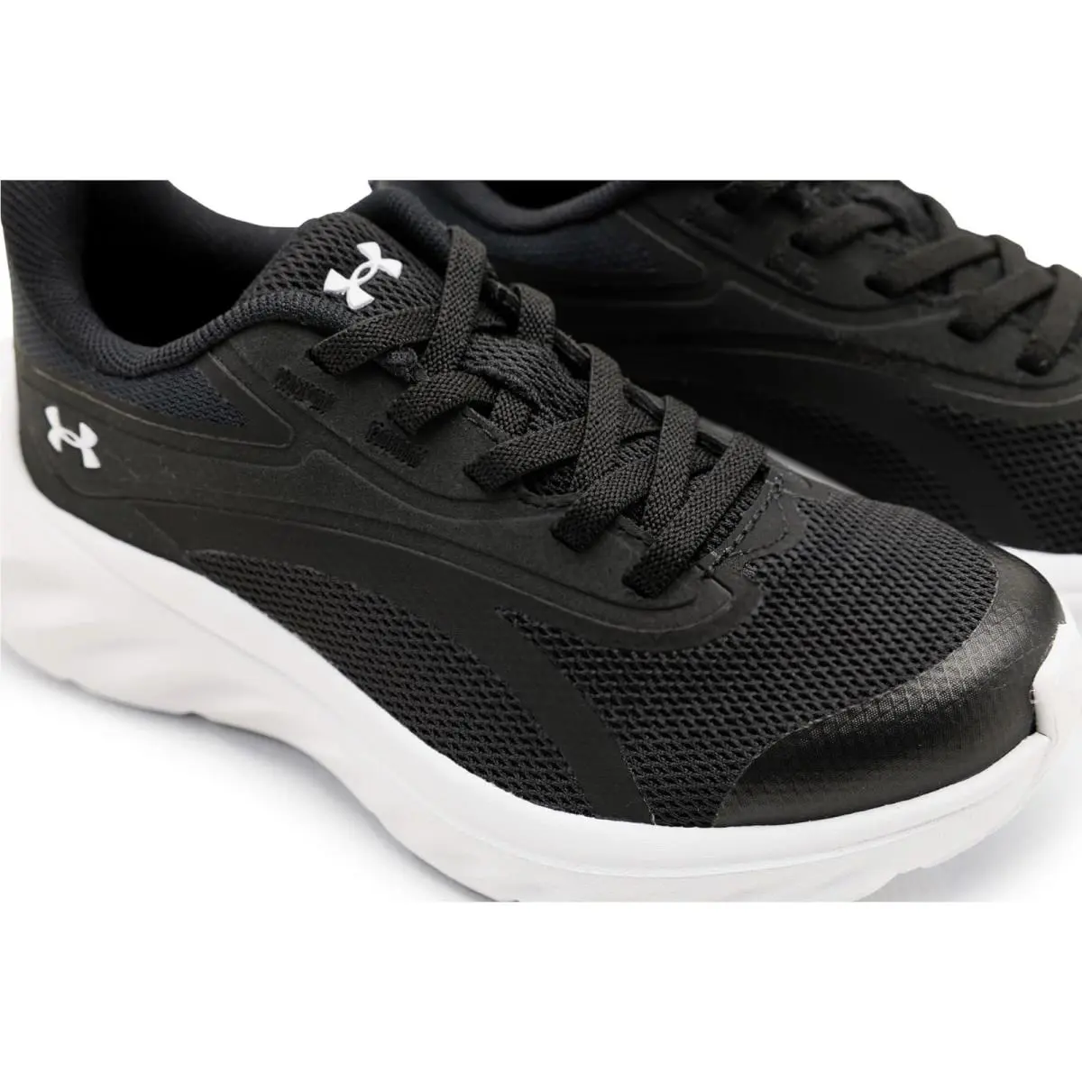 Under Armour shoes - Black/Black/White 4