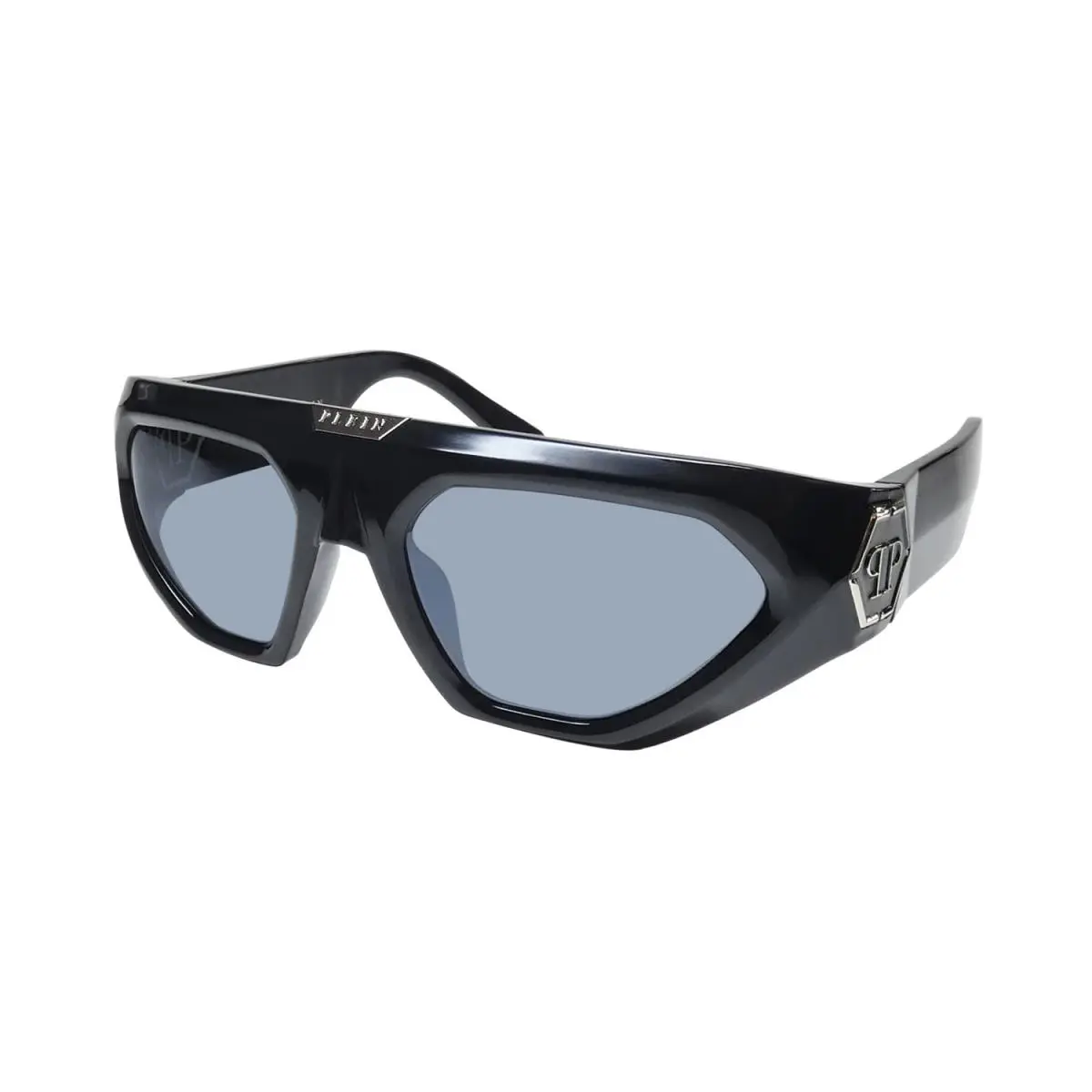 Philipp Plein SPP153 Plein Reflect Sunglasses Wrap Plastic Z42X Italy Unisex