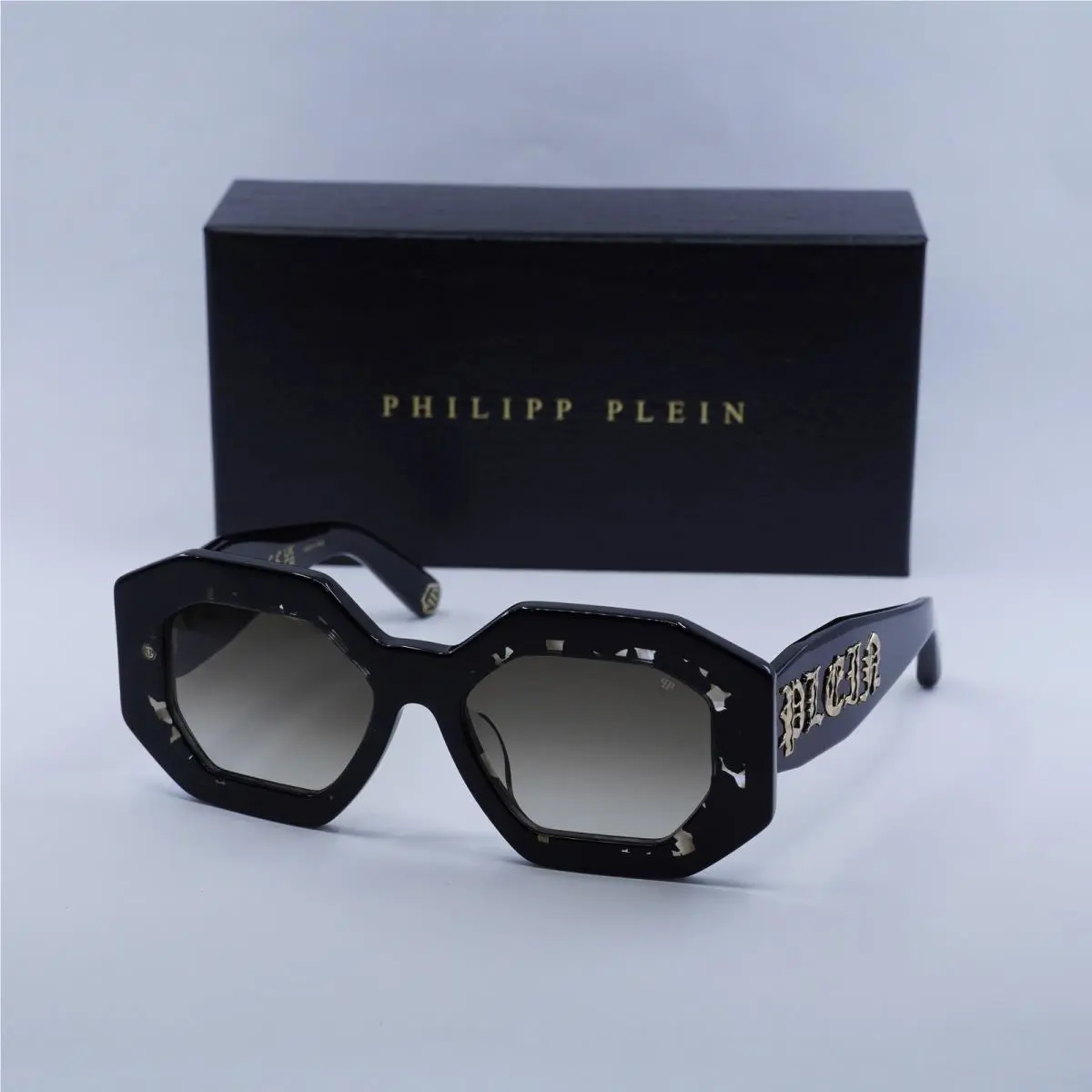 Philipp Plein SPP098M Supreme Star 0700 Black/green Gradient 53-18-140