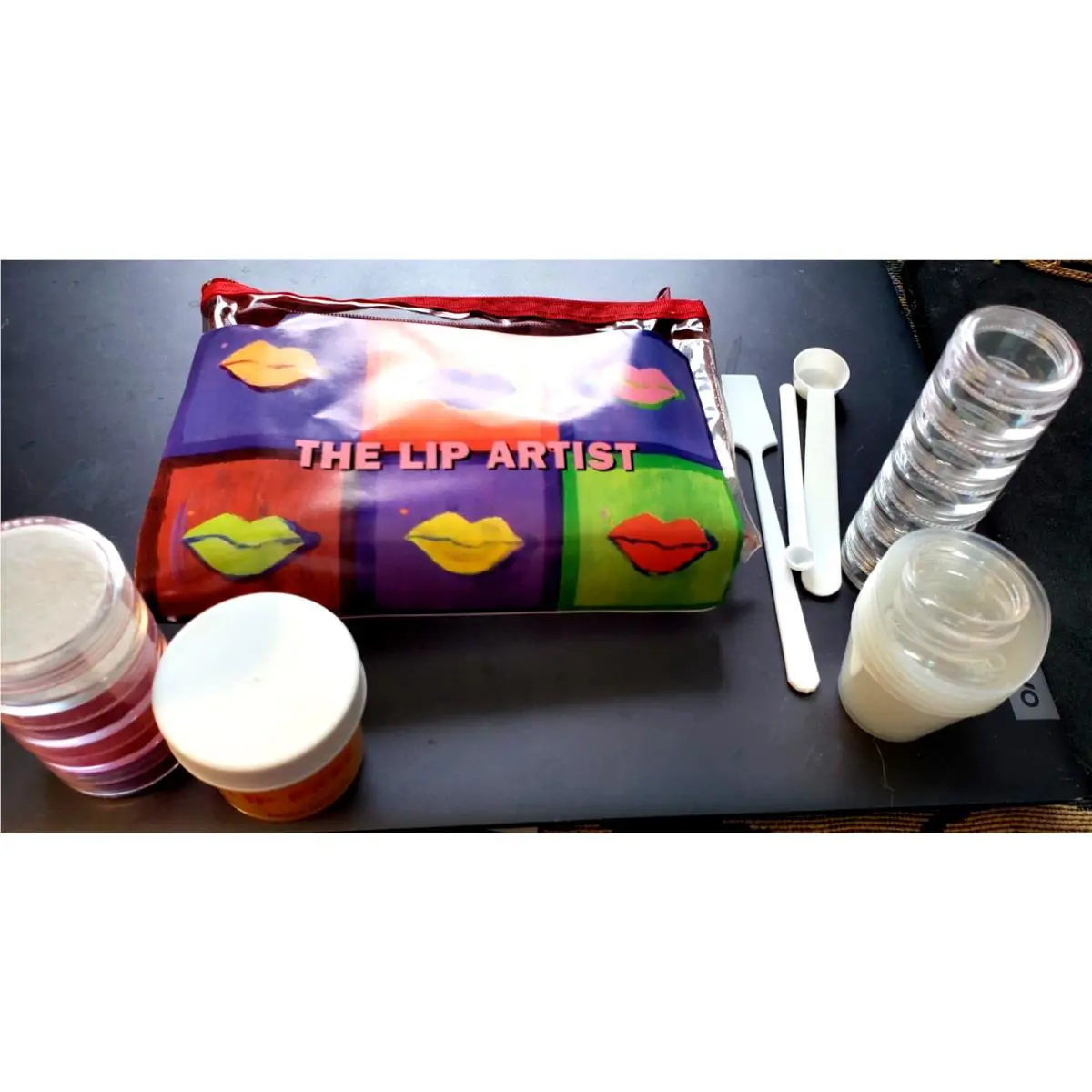 The Lip Artist Makeup Kit Bag Laura Geller w/ Create Your Own Instructions Nos