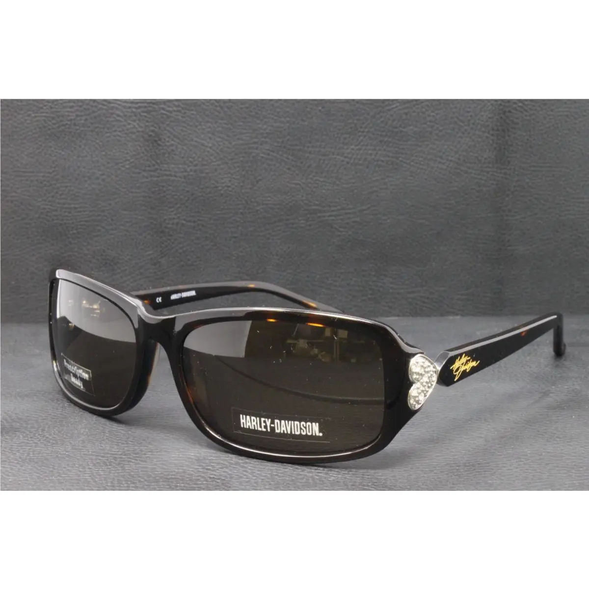Harley Davidson Sunglasses Women`s Rectangular Tortoise Plastic 60mm HDX808-TO1