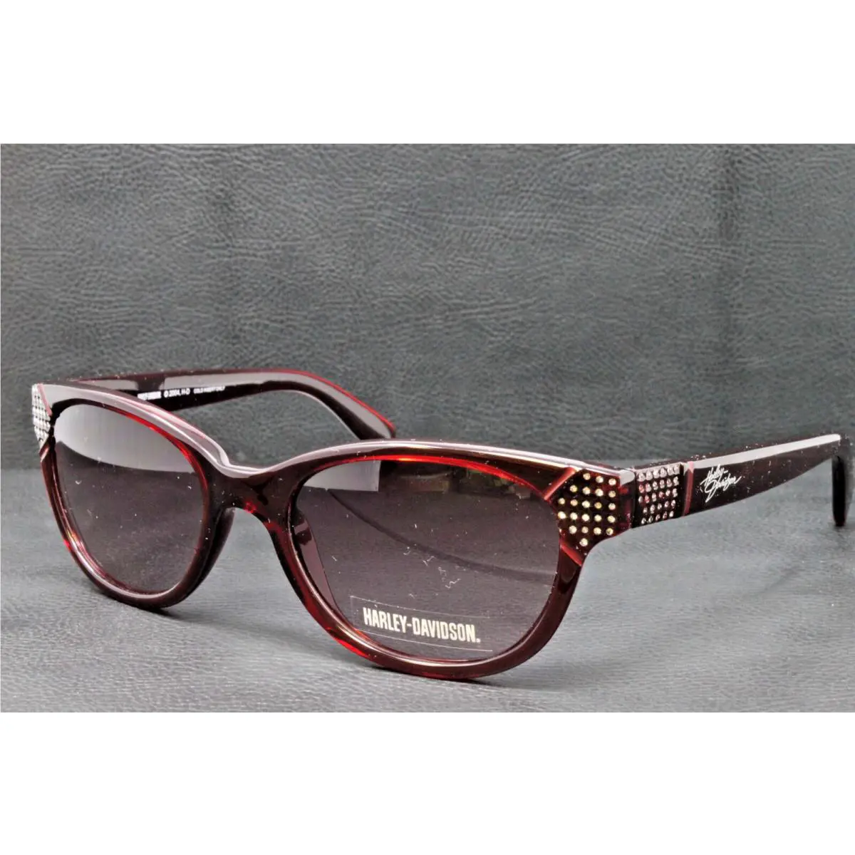 Harley Davidson Sunglasses Women`s Cat Eye Plastic Red 55mm HDX828/RD17